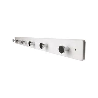 Adoored 6 Chrome Hook White Board Deco Hook Rack