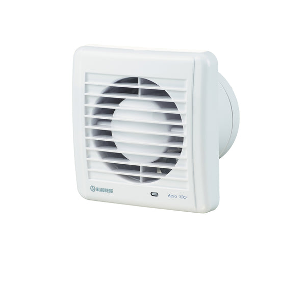 Blauberg 100mm White AERO Wall / Ceiling Exhaust Fan - 100mm