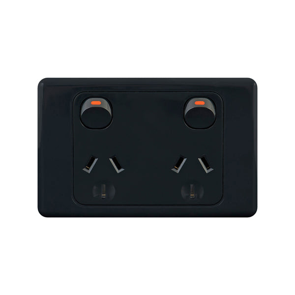 DETA Black Double Power Point - Black