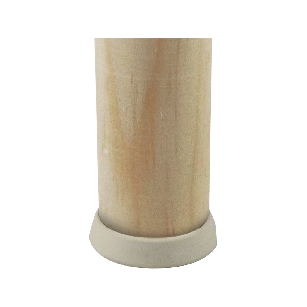 Surface Gard 37mm White Round Rubber Base Castor Cup - 4 Pack - Image 2 of 5