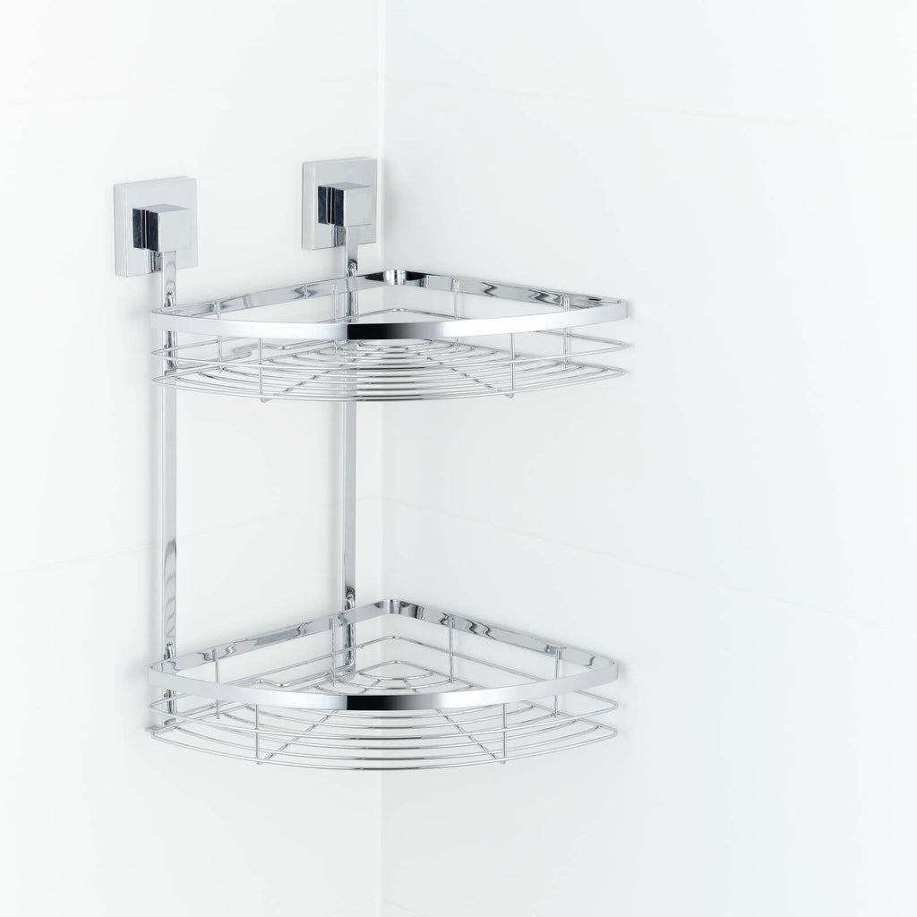 Fusion-Loc 26kg Stainless Steel Double Corner Shower Caddy - Image 3 of 5