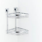 Fusion-Loc 26kg Stainless Steel Double Corner Shower Caddy - Image 3 of 5