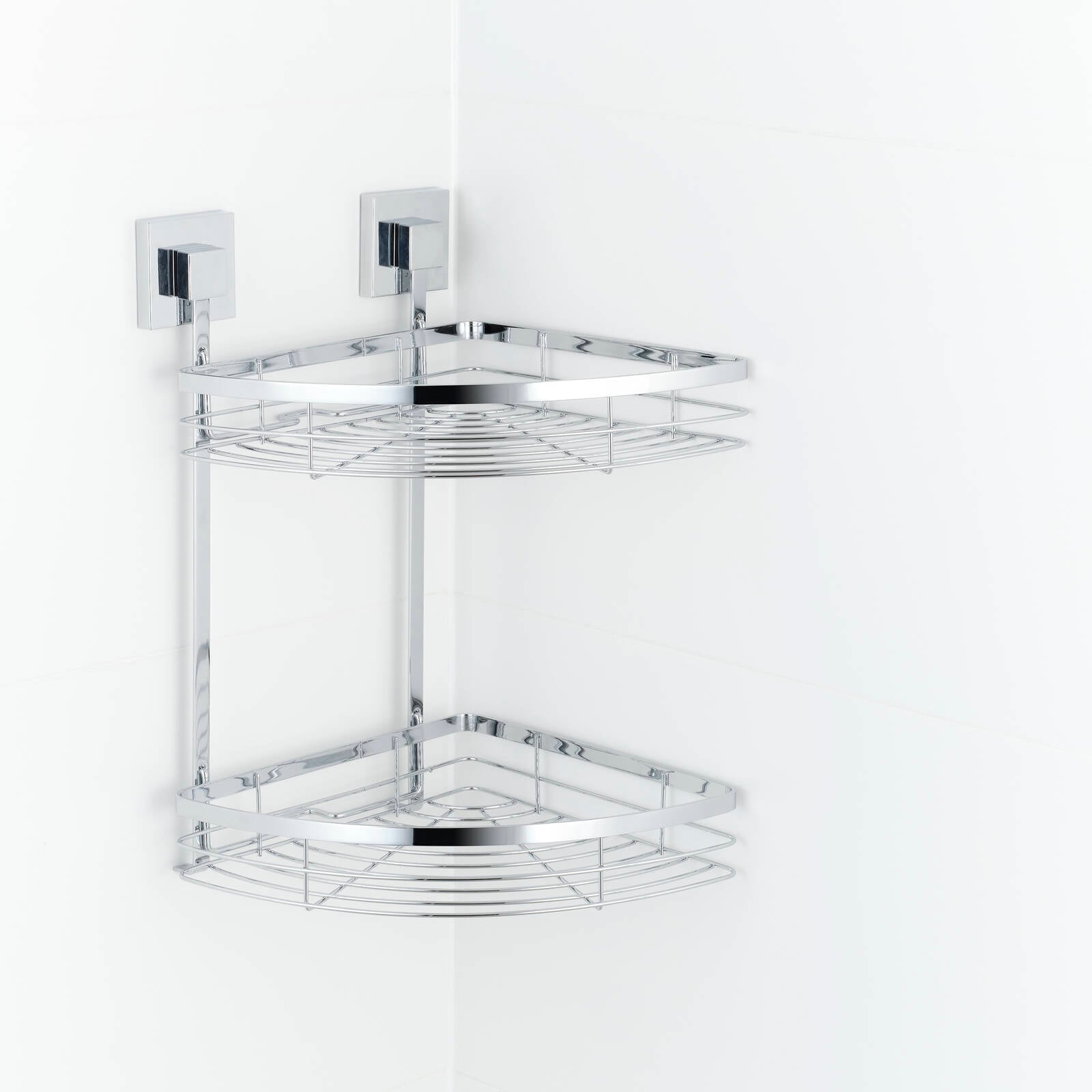 Fusion-Loc 26kg Stainless Steel Double Corner Shower Caddy - Image 3 of 5