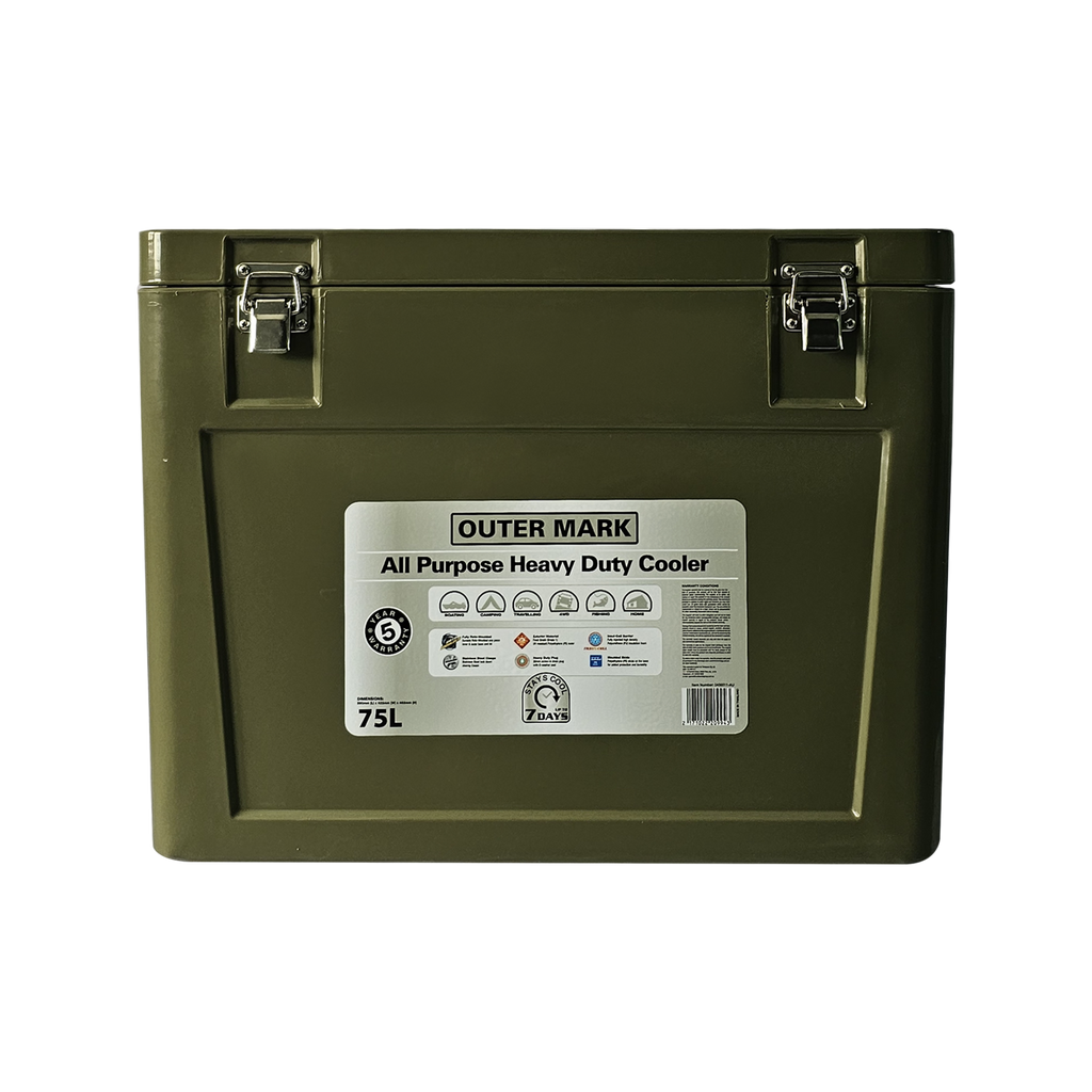 Outermark 75L Khaki Cooler Ice Box - Image 1 of 5