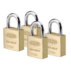 Lockwood 20mm Solid Brass 110 Series Padlock - 4 Pack - Image 3 of 4