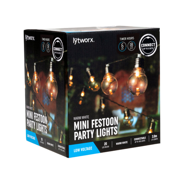 Lytworx Warm White Mini Festoon Party Lights