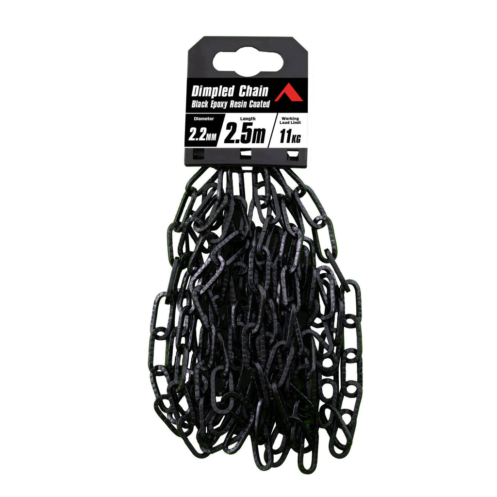 Pinnacle 2.2mm x 2.5m Black Matte Dimpled Chain - Image 2 of 2