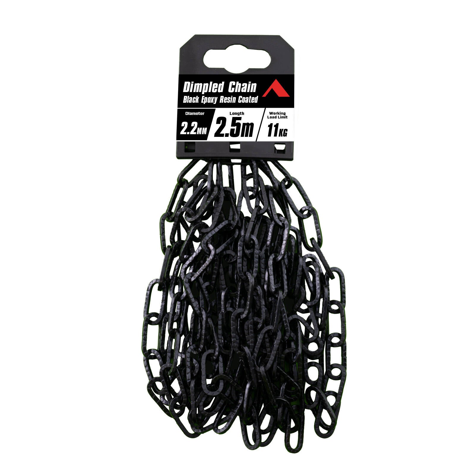 Pinnacle 2.2mm x 2.5m Black Matte Dimpled Chain - Image 2 of 2