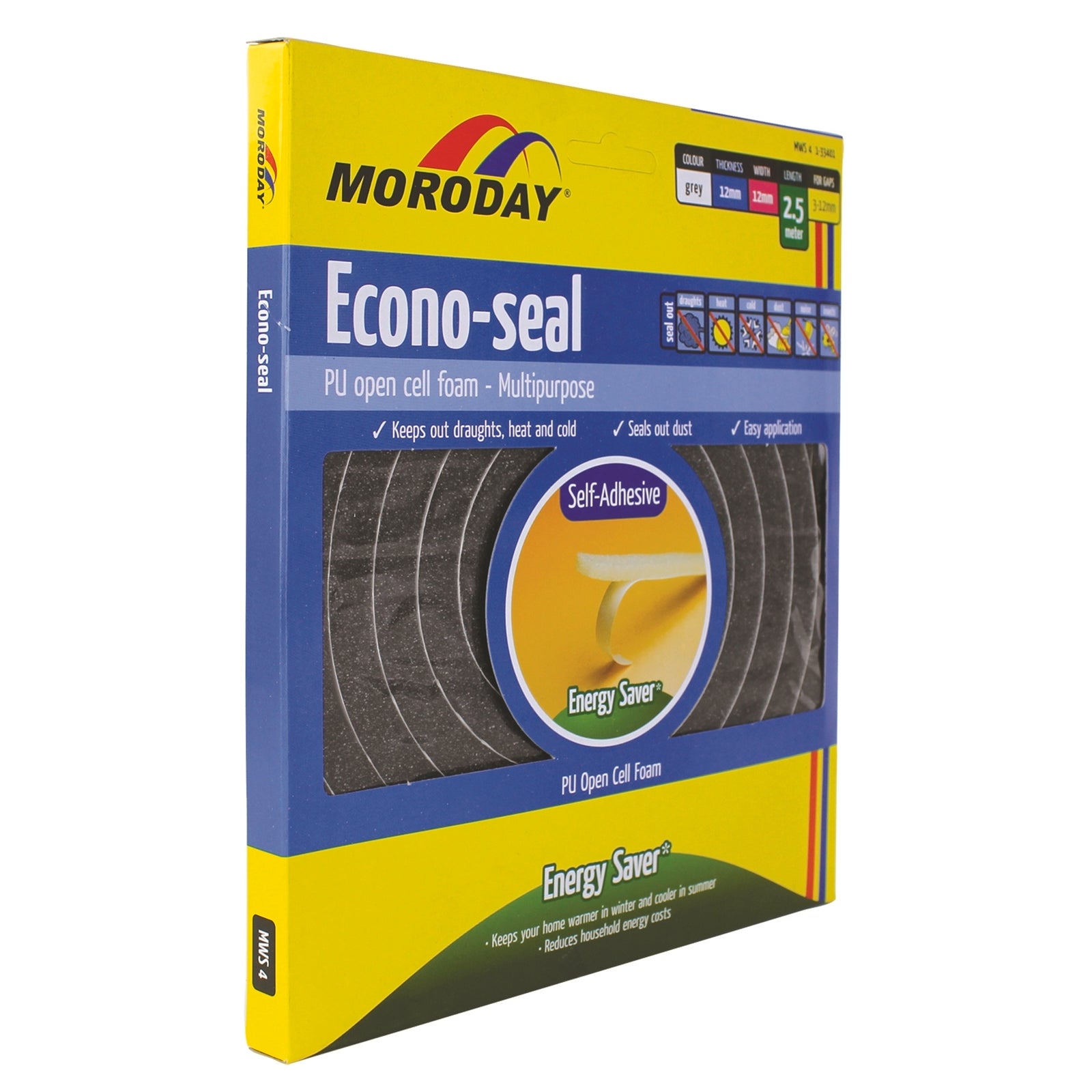 Moroday Grey Econo Self Adhesive Weather Seal - Image 1 of 1