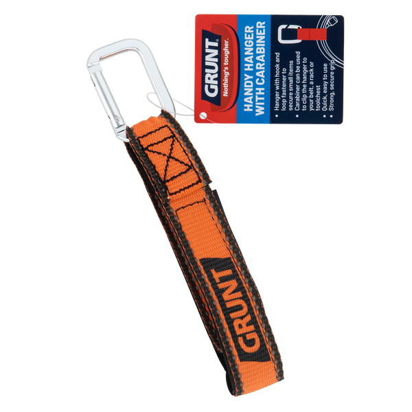 GRUNT 20cm Handy Hanger & Carabiner Clip