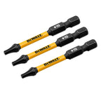 DeWALT FLEXTORQ 57mm TX15 Screwdriver Bit DWAF2TX15IR3 - 3 Pack - Image 2 of 3