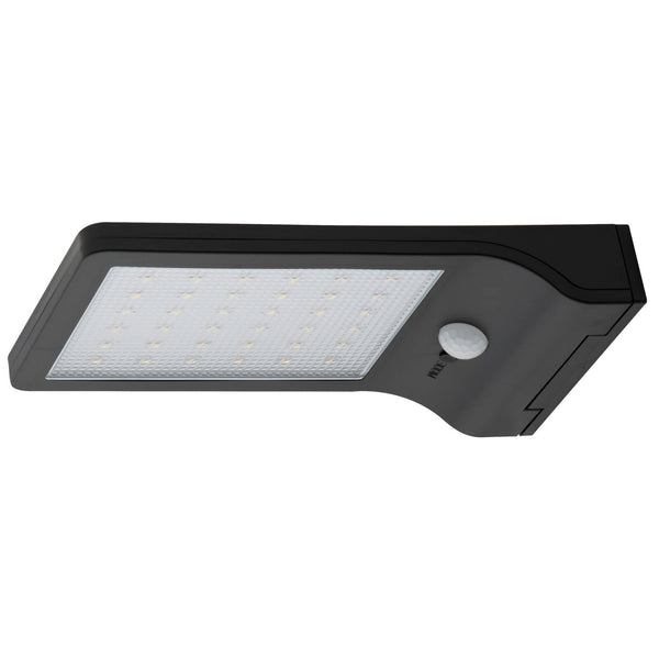 Arlec Black Ritter Sensor Solar Wall Light