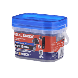Bremick 10g x 16mm Metal Hex Screw - 1000 Pack