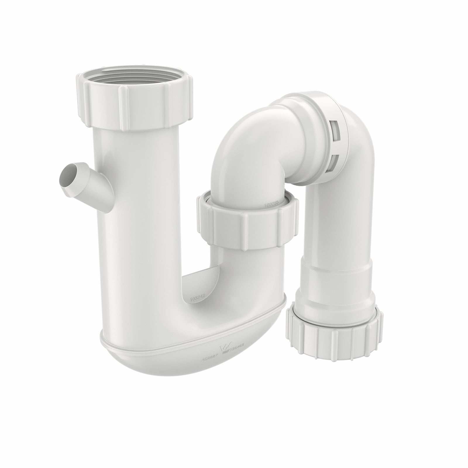 Caroma 50mm White Combination S And P Traps With Dishwasher Connection - Image 1 of 2