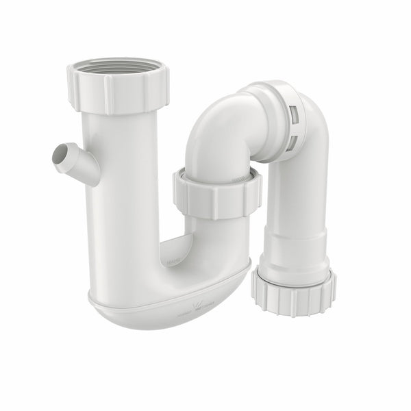 Caroma 50mm White Combination S And P Traps With Dishwasher Connection