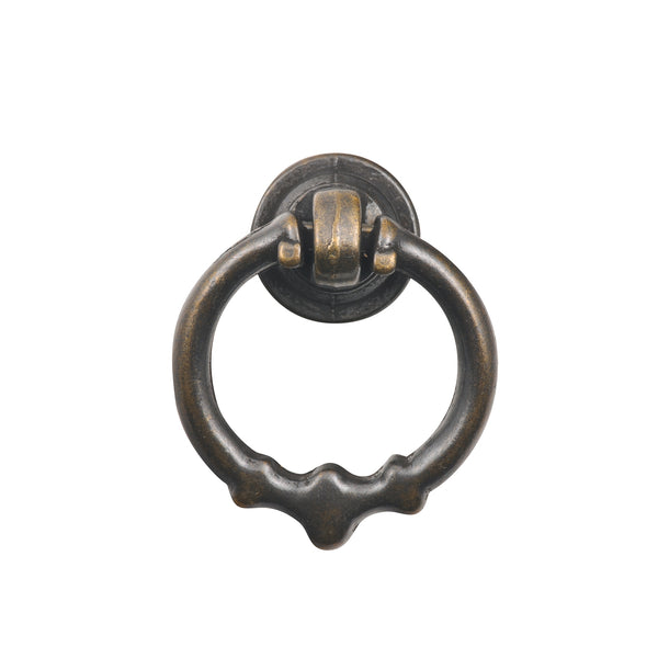 Prestige Small Antique Brass Metal Pull Knob