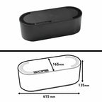 D-Line Small Black Cable Tidy Unit Management Box - Small - Image 4 of 10