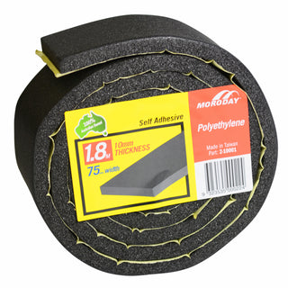 Moroday 75 x 10mm x 1.8m Adhesive Foam Roll