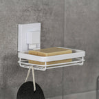 Fusion-Loc Matte White Style Suction Soap Dish - Image 2 of 3