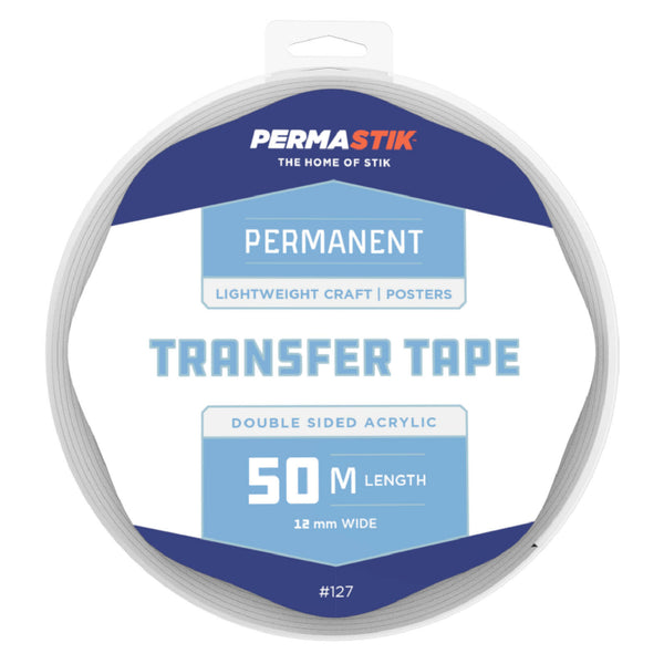 Permastik 50m x 12mm Double Sided Craft Tape