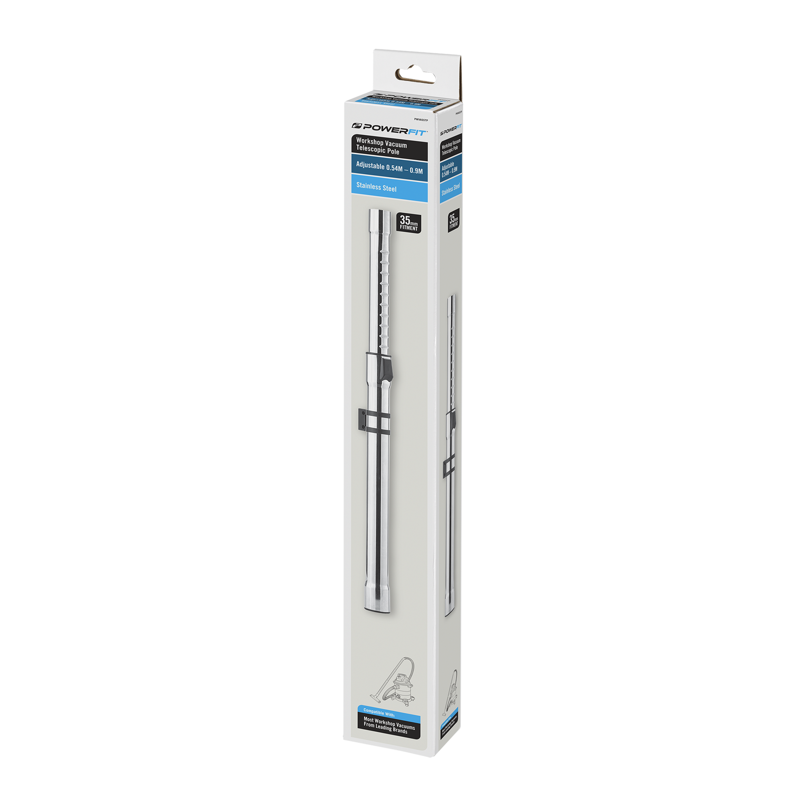 Powerfit Workshop Vacuum Stainless Steel Telescopic Pole - Image 4 of 4