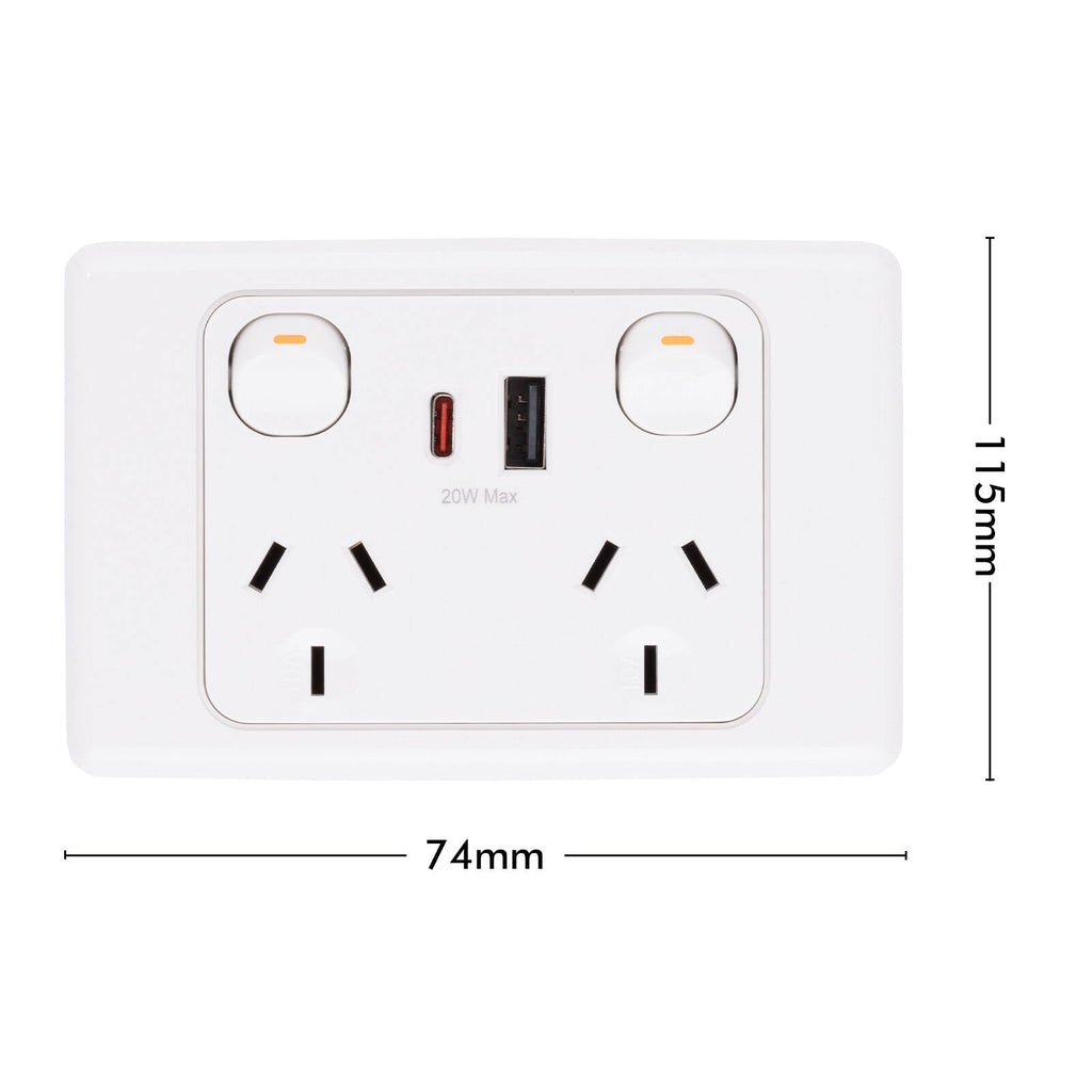 DETA 6000 Double Power Point With USB A+C - Image 4 of 4