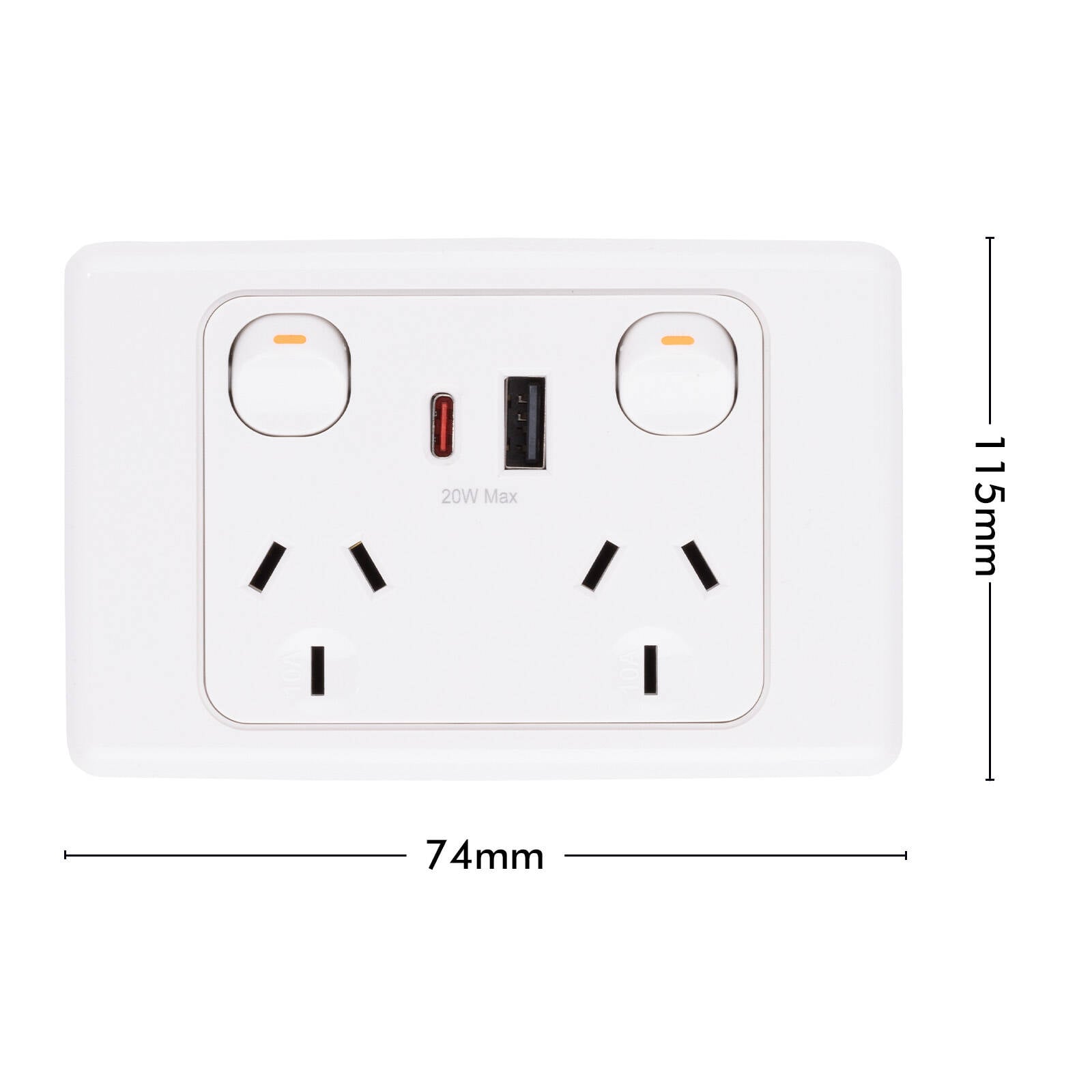 DETA 6000 Double Power Point With USB A+C - Image 4 of 4