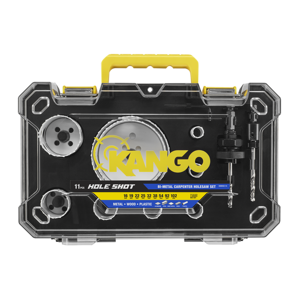 Kango 11 Piece Bi-Metal Carpenter Hole Saw Set