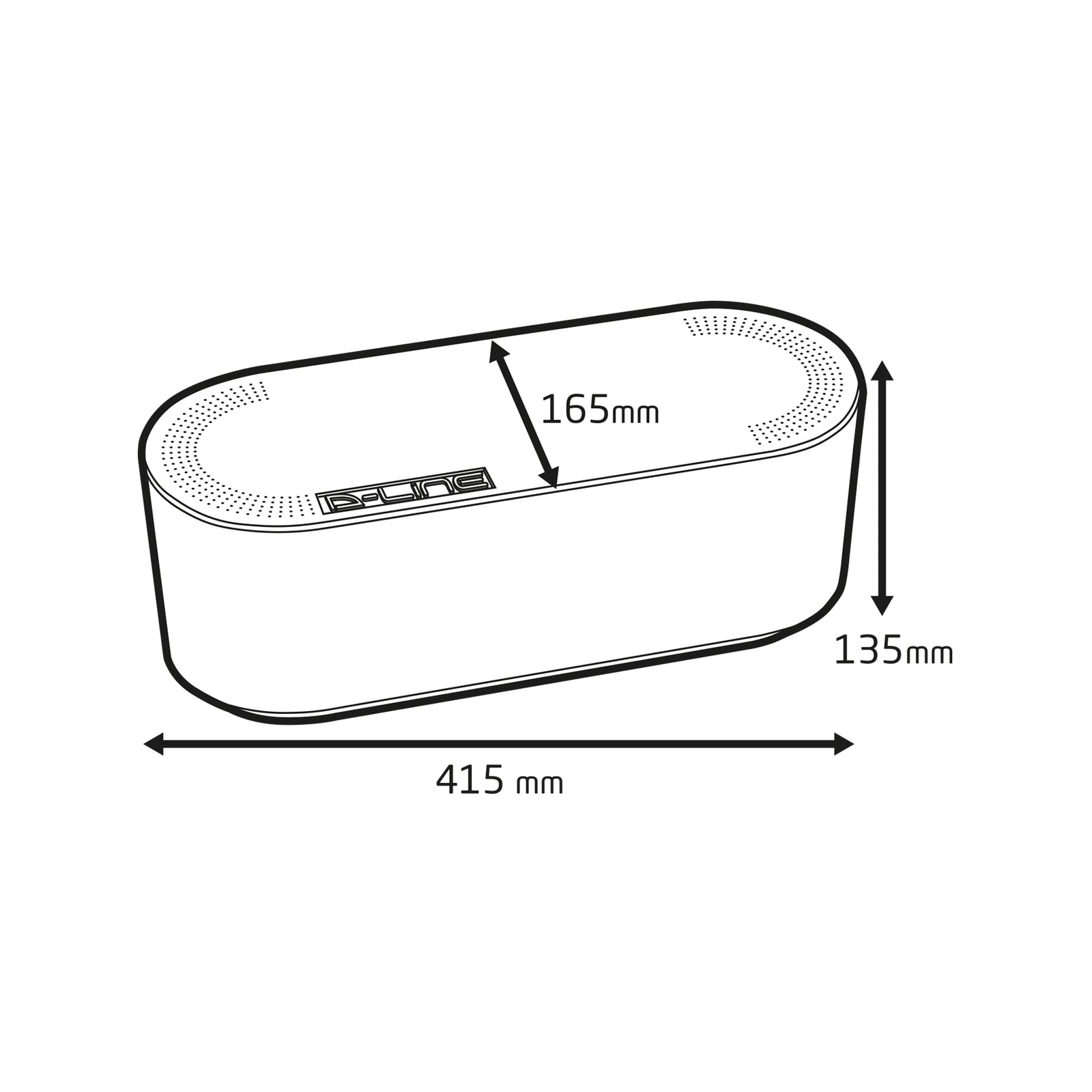 D-Line Small White Management Box Cable Tidy Unit - Small - Image 14 of 19