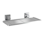 Fusion-Loc 26kg Stainless Steel Suction Frosted Acrylic Bathroom Shelf - Image 1 of 4