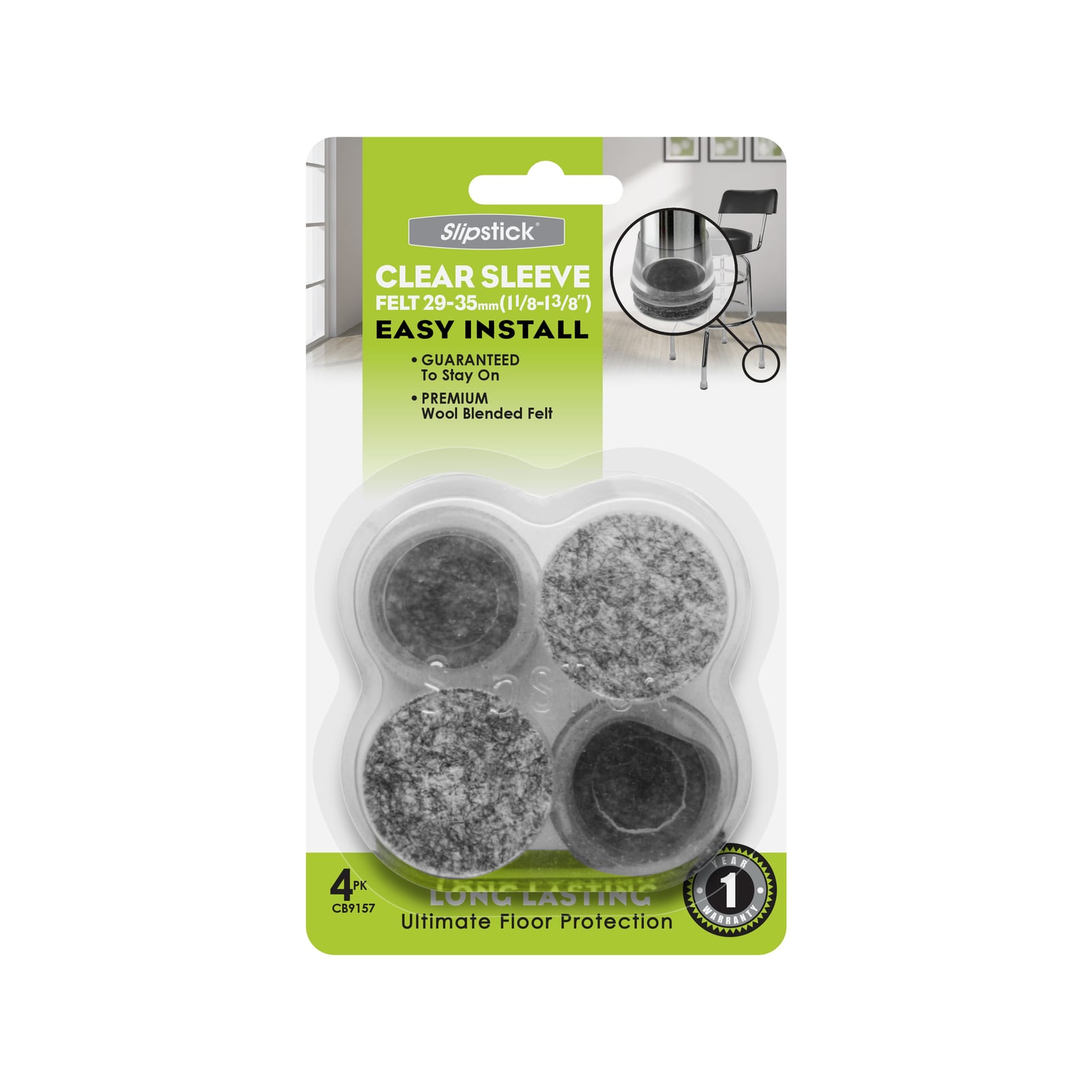 CB9157 Clear-Sleeve-Felt Front