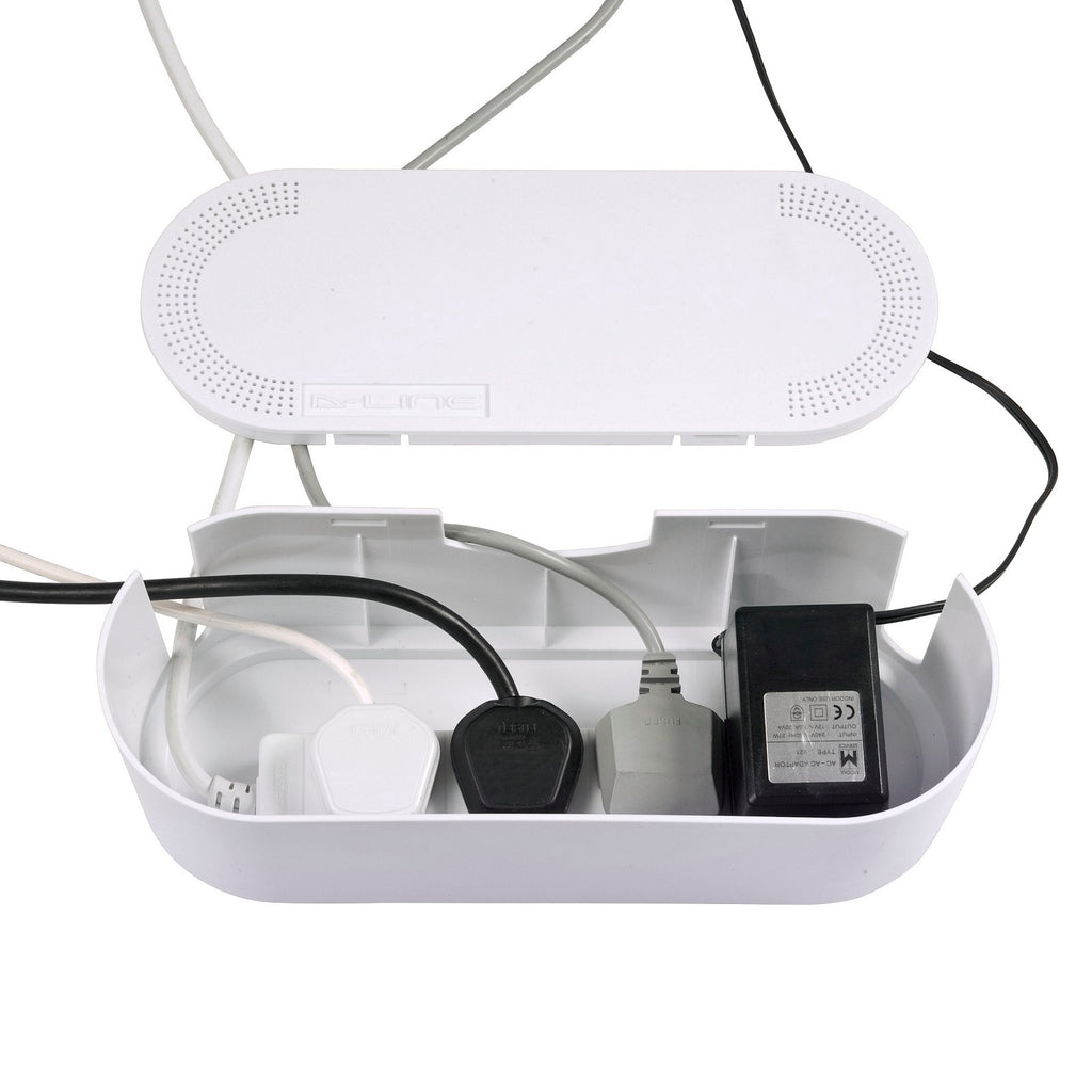 D-Line Small White Management Box Cable Tidy Unit - Small - Image 16 of 19