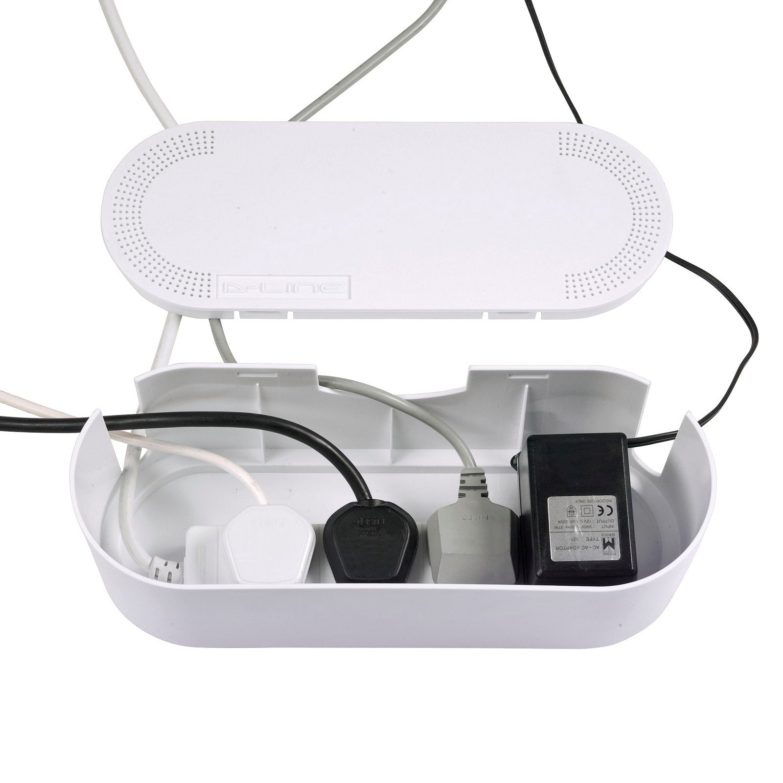D-Line Small White Management Box Cable Tidy Unit - Small - Image 16 of 19