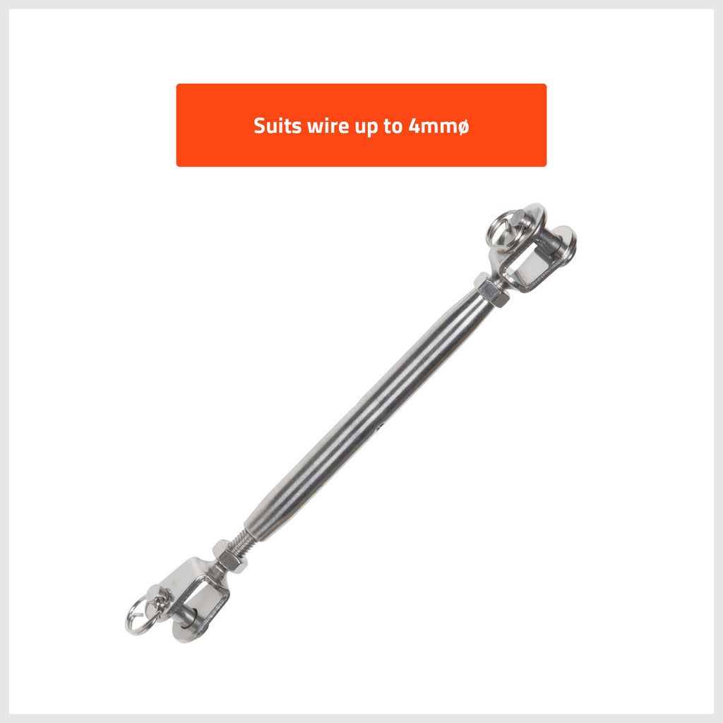 Taskmaster 4mm Stainless Steel Jaw and Jaw Bottlescrew - Image 6 of 8