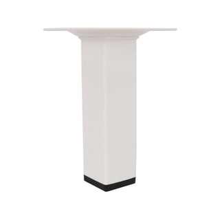 Adoored 25 x 100m White Square Metal Furniture Leg