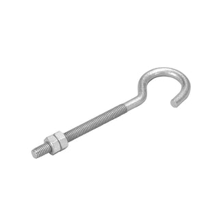Pinnacle M6 x 107 x 20mm Galvanised Hook Bolt - 2 Pack