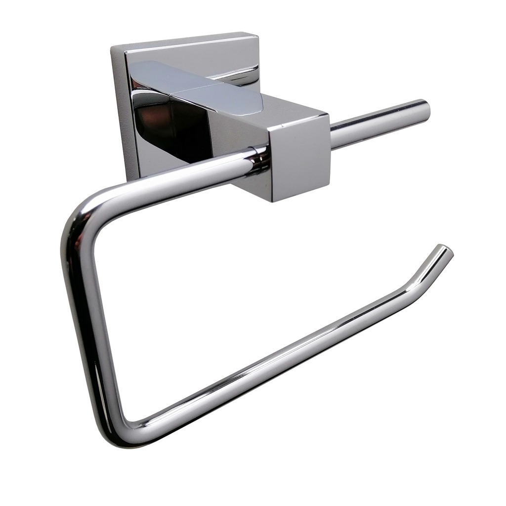 Barelli Piazza Matte Black Toilet Roll Holder - Black - Image 1 of 3