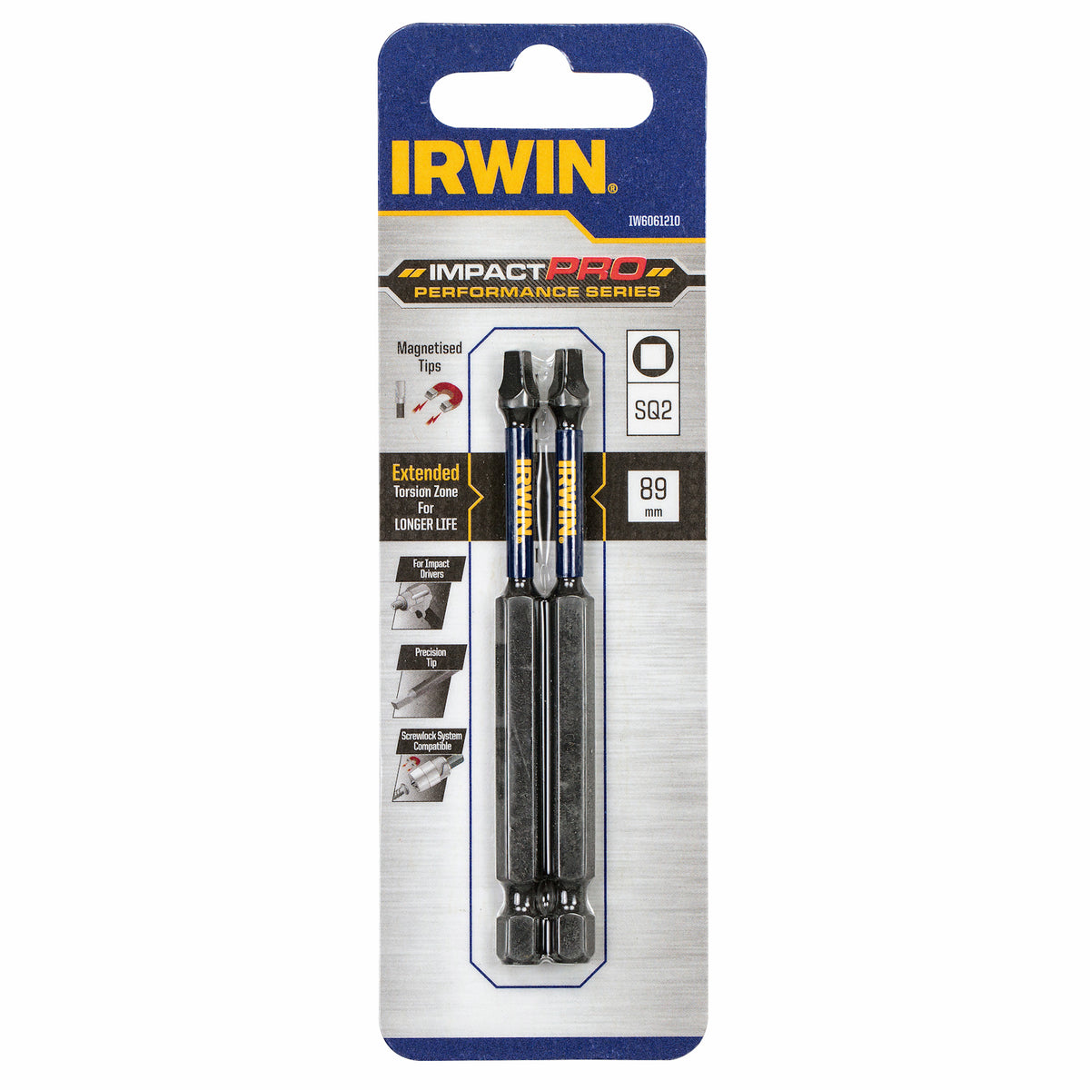 IRWIN 89mm SQ2 Impact Pro Performance - 2 Pack - Image 1 of 2