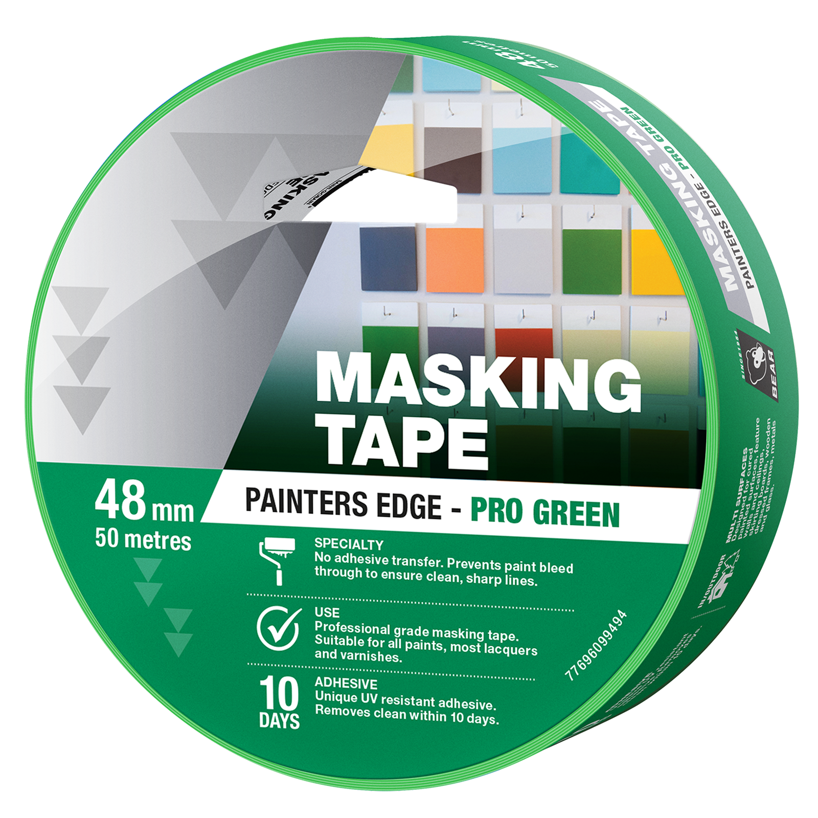 Bear 24mm x 50m Green Painters Edge Masking Tape - 24mm - Image 1 of 1