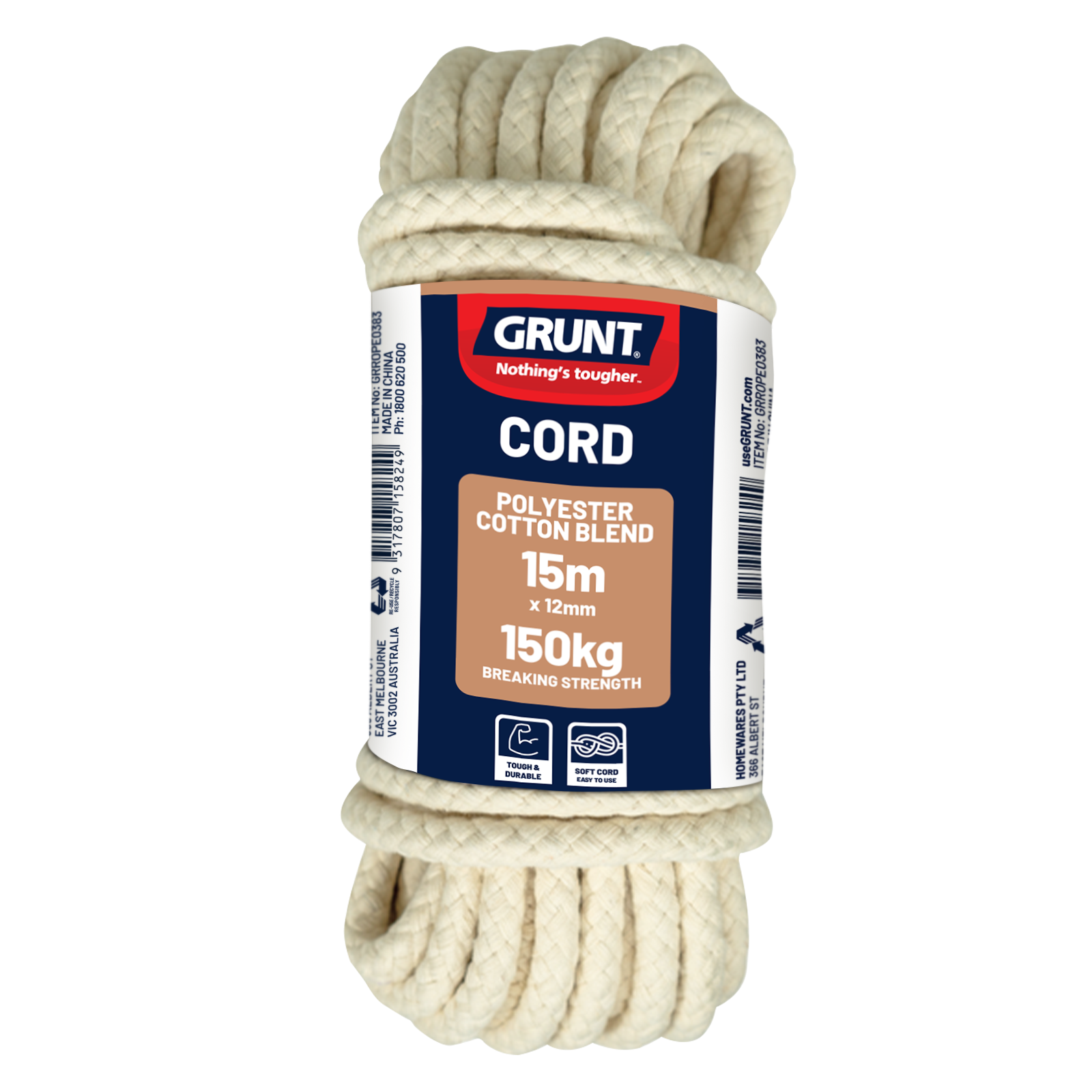 GRUNT 12mm x 15m Polyester Cotton Cord - Image 5 of 8