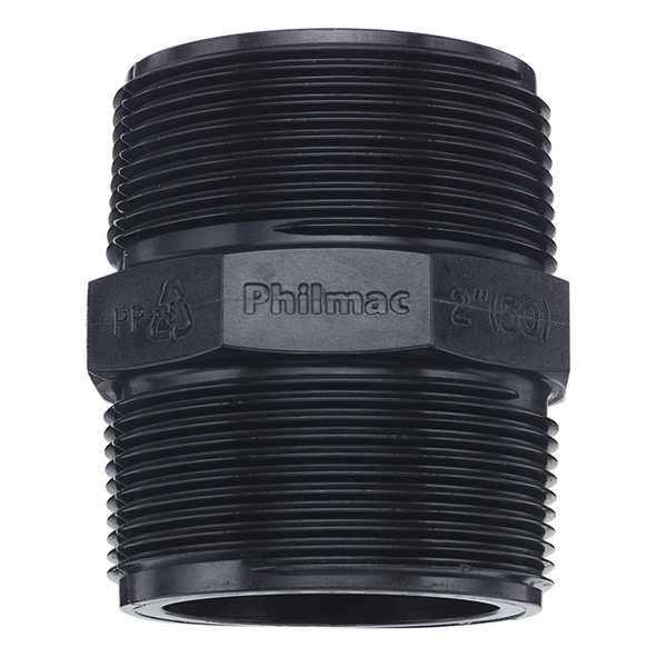 Philmac 1" BSP Thread Pipe Nipple