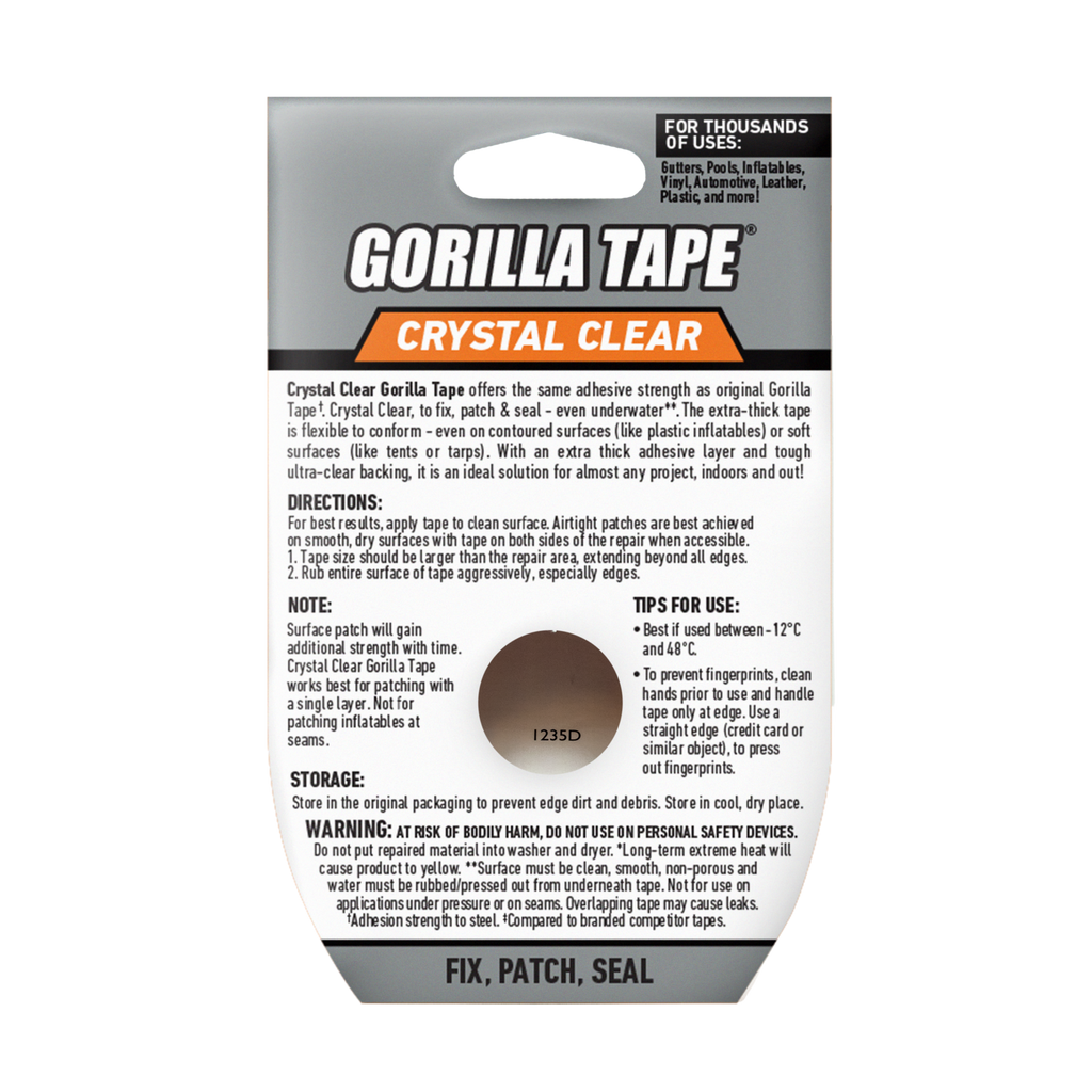 Gorilla 48mm x 8.2m Clear Repair Tape - Image 5 of 5