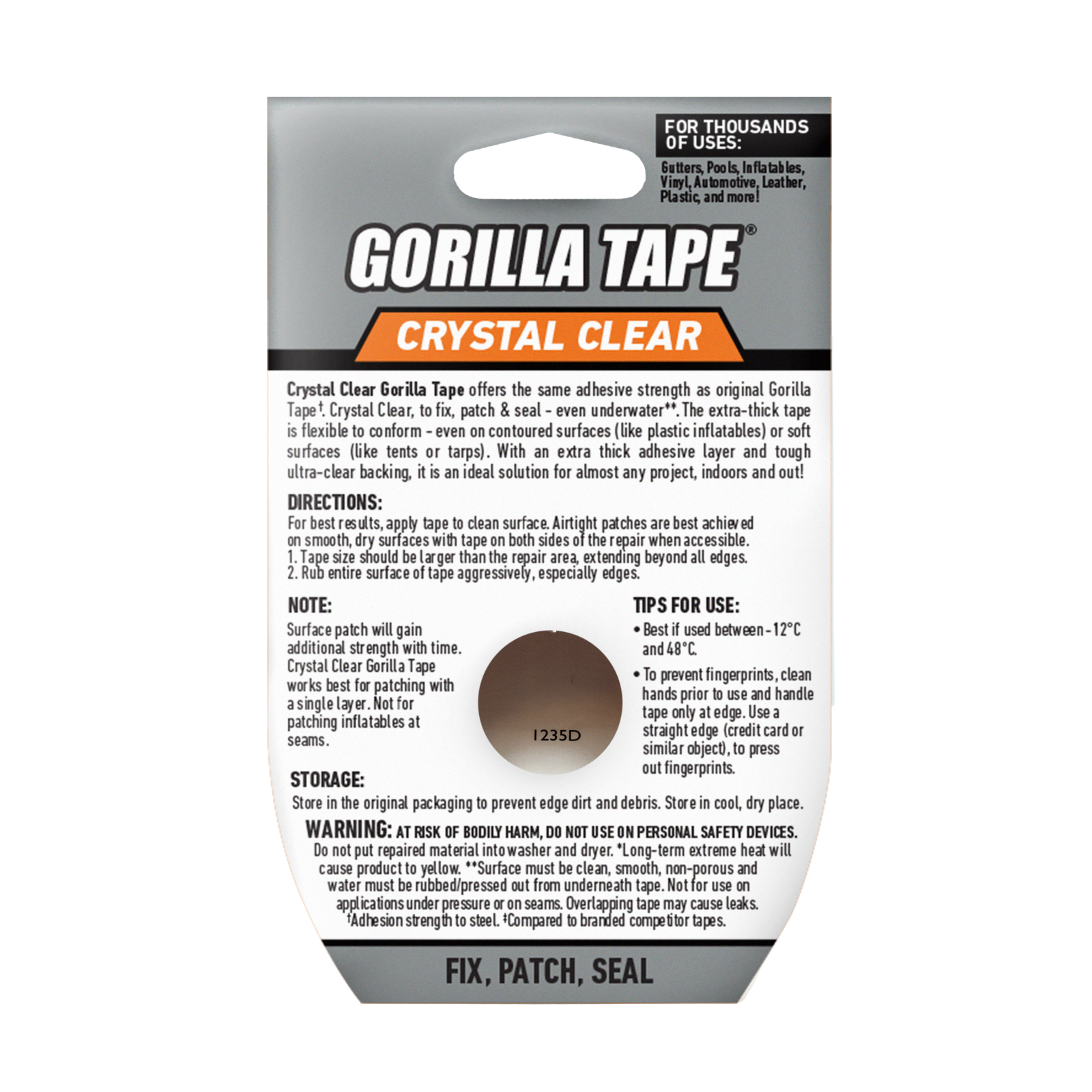 Gorilla 48mm x 8.2m Clear Repair Tape - Image 5 of 5