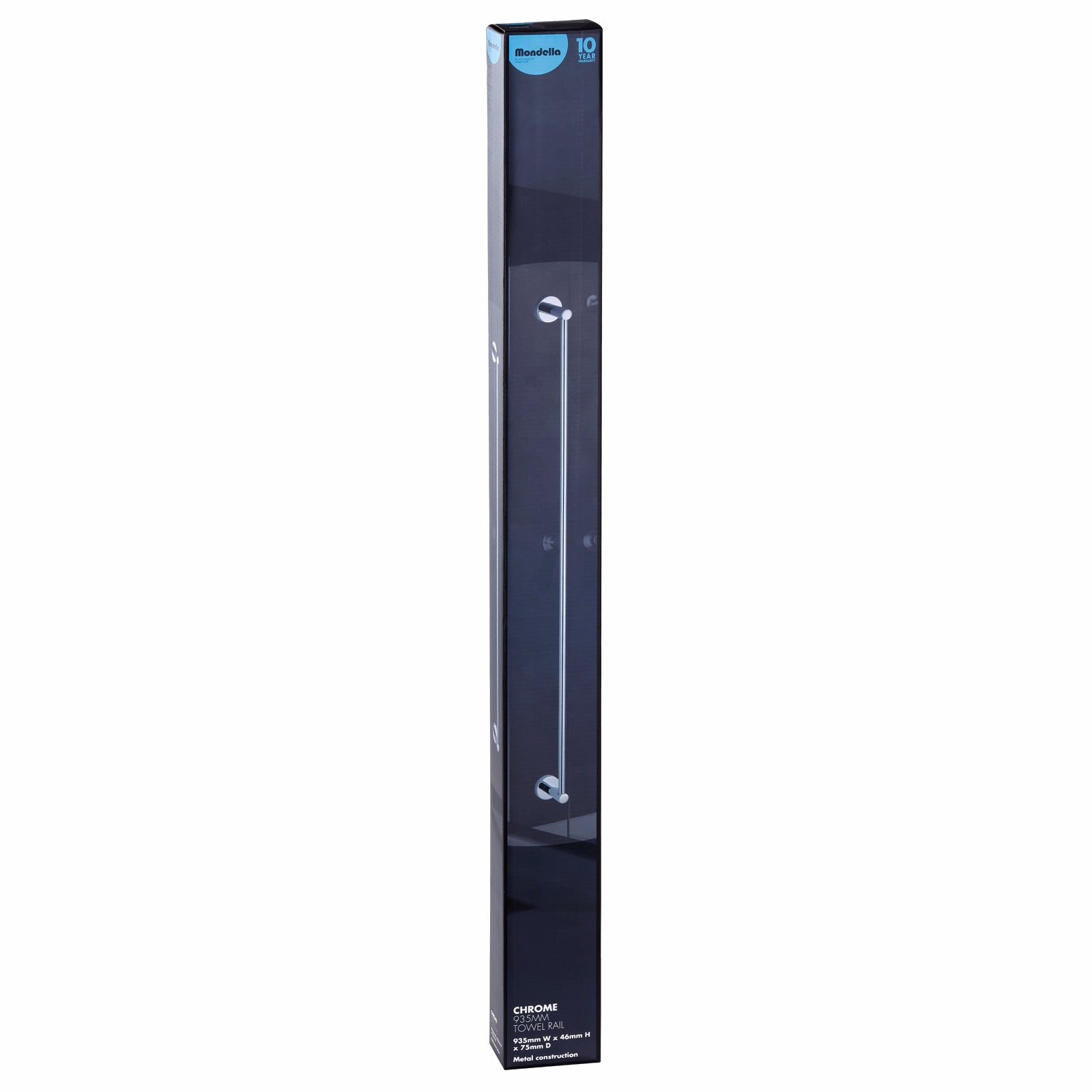 Mondella 935mm Chrome Resonance Towel Rail - Image 4 of 4