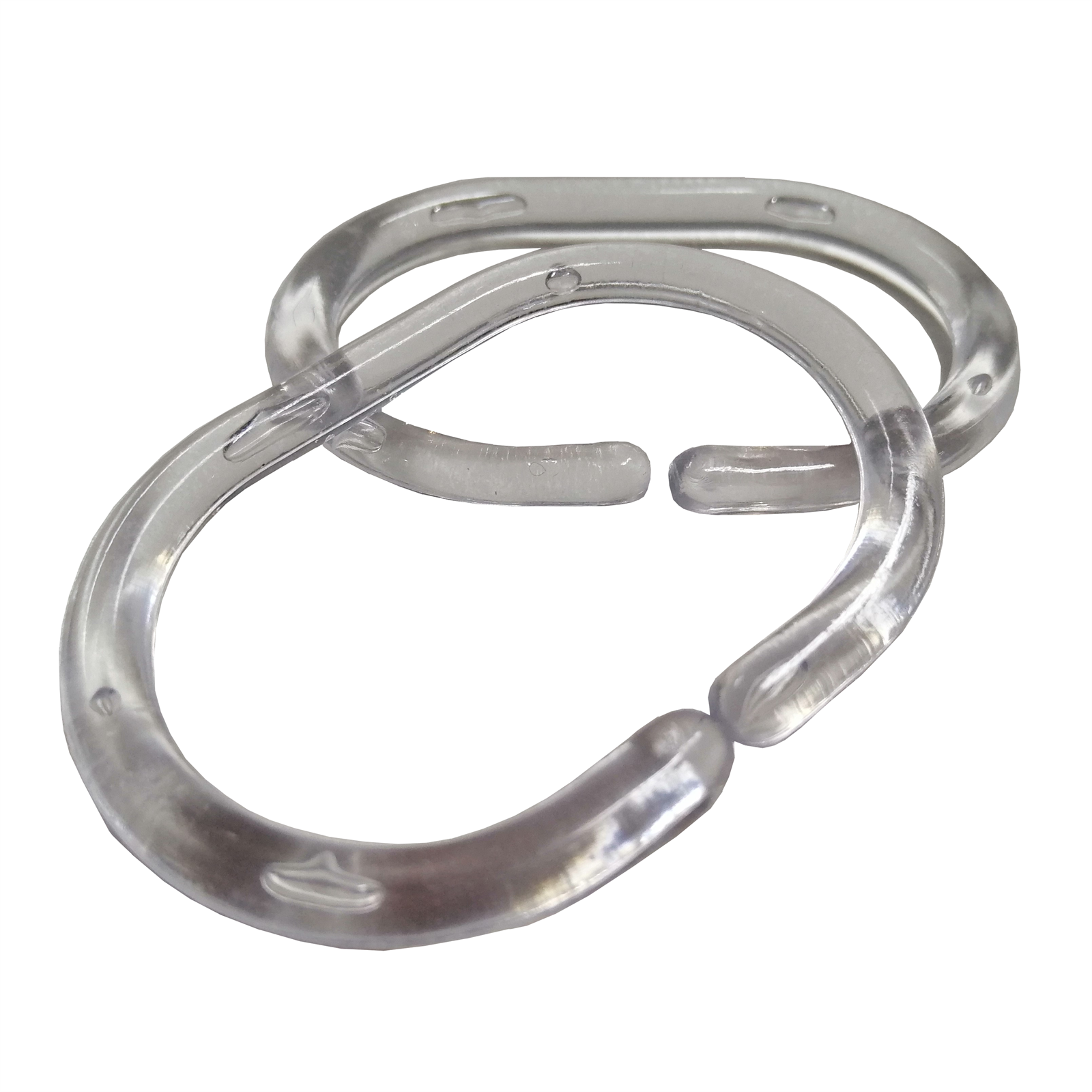 Barelli Clear Shower Curtain Rings - 24 Pack - Image 2 of 4