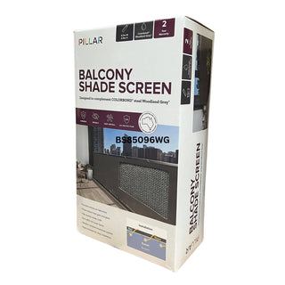 Pillar Products 0.9 x 6m Surfmist 85% Balcony Screen