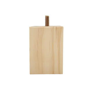 Adoored 100mm Pine Square Furniture Leg