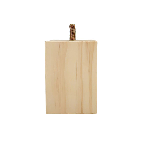 Adoored 100mm Pine Square Furniture Leg
