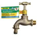 FIX-A-TAP 13mm 1/2" Lead-Free Brass Garden Tap 'N' Snap - Image 3 of 3