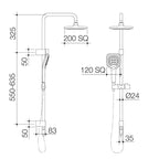 Caroma  Chrome Luna Shower On Rail - Image 2 of 3